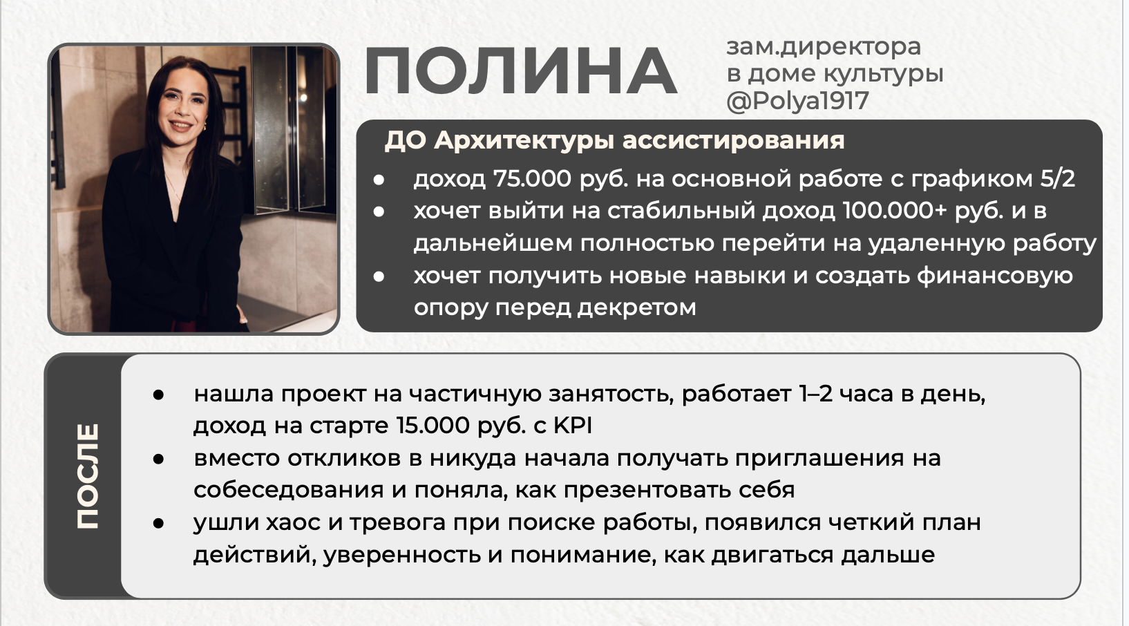 Кейс ученицы: Полина